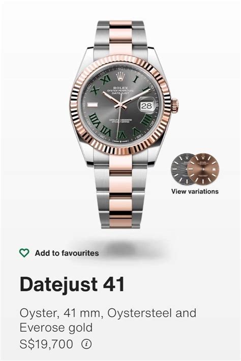 rolex datejust 41 rrp